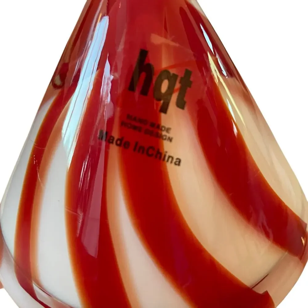 Hand Blown Art Glass CHRISTMAS Tree 10